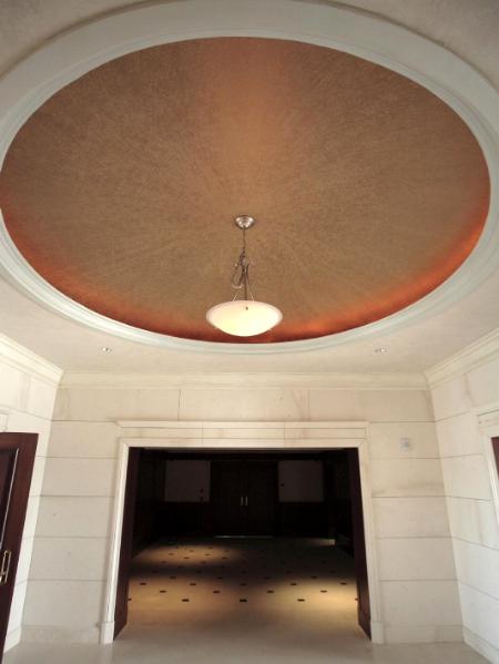  Dome ceiling using 4 colours of gold 