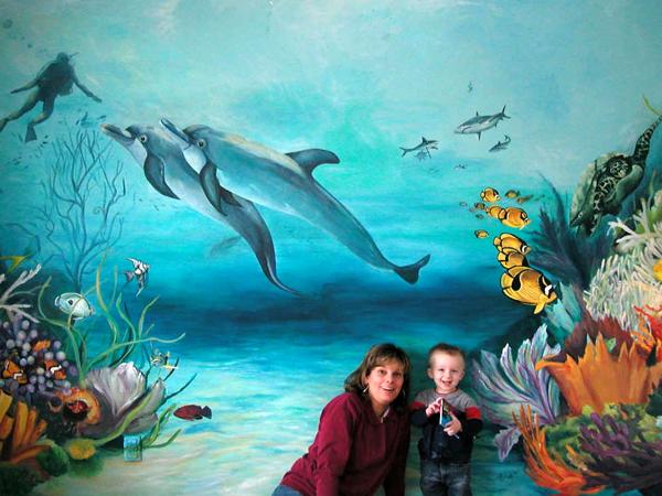 Underwater mural