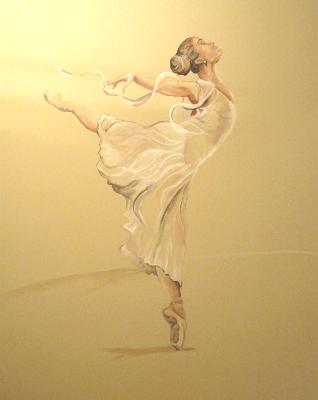 Freedom Dance (life size ballet dancer) mural