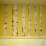 Birch trees in Laundry room