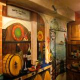 Wine cellar mural in pantry