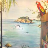 Pantry beach scene detail