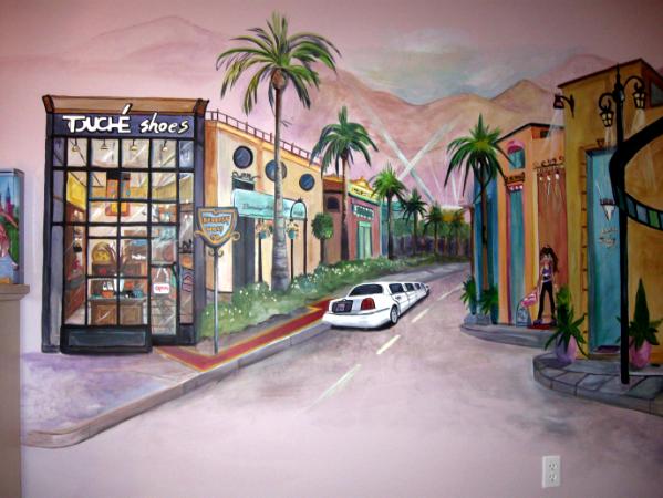 Hollywood mural