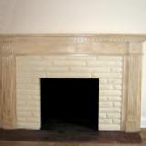 refinished brick and mantle