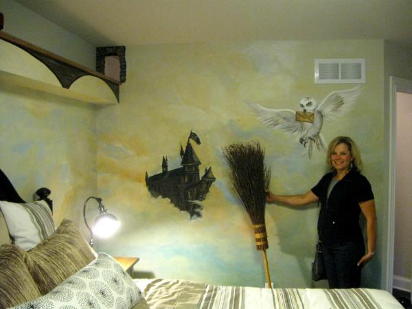 The Harry Potter boys bedroom. Mysterious and fun