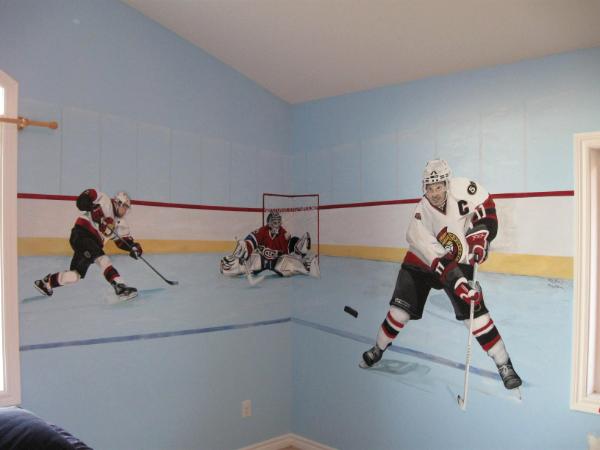Hockey mural